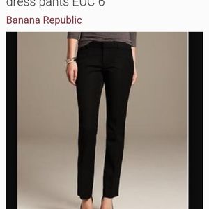 Banana Republic size 6 Martin fit black